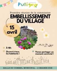 Première réunion de la commission ''Embellissement du village''
