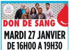 don du sang 27 janvier CEINTREY